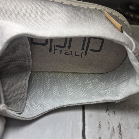 NWT Hey Dude Light Gray Loafers - Picture 5 of 7